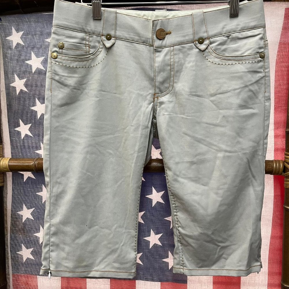 NWOT Bishop of Seventh Flat Front Walking Shorts Light Grey Size 27 - Picture 2 of 7